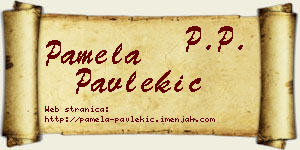 Pamela Pavlekić vizit kartica
